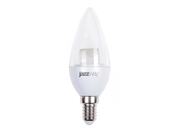 Светодиодная лампа JazzWay PLED-SP-C37 Clear 7W=60W Е14 свеча